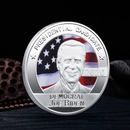 Купить 50pcs Non Magnetic Crafts US Joe Biden President Silver Plated Commemorative Souvenir Coin Collectible Coins Replica Badge