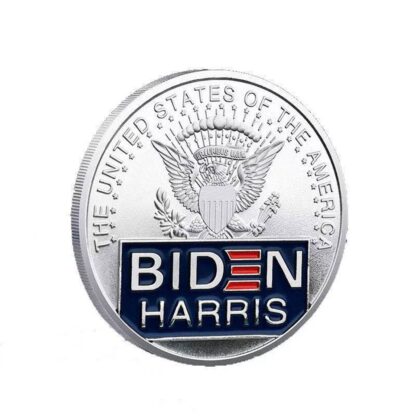 Купить 10pcs Non Magnetic Metal Crafts USA Challenge US President Joe Biden Silver Plated Commemorative Coin Collectibles