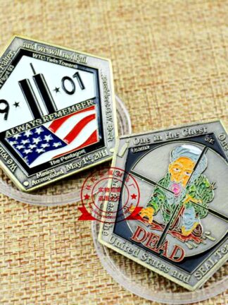 Купить Non Magnetic Challenge Coin Craft American 911 Seal Sixth Team Pentagon Vaule Military Bronze Plated Badge Collection