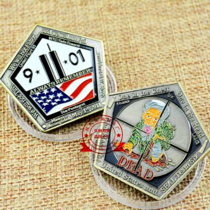 Купить Non Magnetic Challenge Coin Craft American 911 Seal Sixth Team Pentagon Vaule Military Bronze Plated Badge Collection