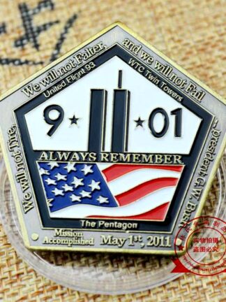 Купить 2pcs Non Magnetic Challenge Coin Craft American 911 Seal Sixth Team Pentagon Vaule Military Bronze Plated Badge Collection