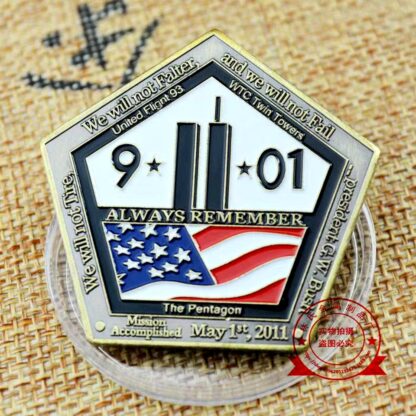 Купить 2pcs Non Magnetic Challenge Coin Craft American 911 Seal Sixth Team Pentagon Vaule Military Bronze Plated Badge Collection