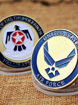 Купить Non Magnetic Challenge Craft Air Force Commemorative Coin Honor Medal Coins Collectibles Home Of The Thunderbirds Honor Badge