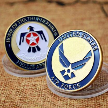 Купить Non Magnetic Challenge Craft Air Force Commemorative Coin Honor Medal Coins Collectibles Home Of The Thunderbirds Honor Badge