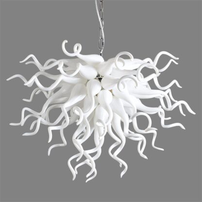 Купить Modern LED Chandelier Light Hand Blow Lamps Chandeliers Lamp Decorative White Hanging Lighting 70cm Wide by 60cm High