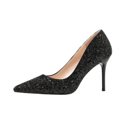 Купить 2022 Stiletto Work-Shoes High-Heels Pointed Black