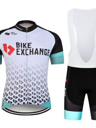 Купить Men's Cycling Clothing Set Jersey Bib Shorts Kits Zip Pockets 2021 Suit Outfits