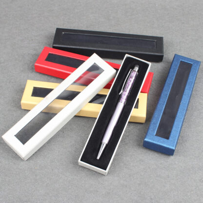 Купить Paper Pen Case with Clear Window Pen Display Boxes Gift Box Customized LOGO