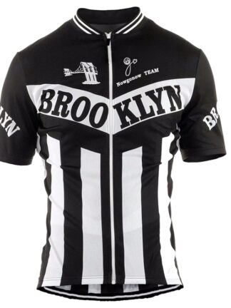 Купить 2021 Retro Brooklyn Team Summer Cycling Jersey Anti UV Breathable Quick Dry Men and Women Style