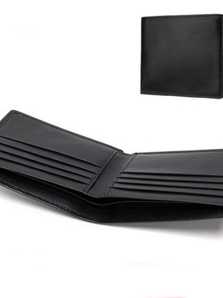 Купить Wholesale Men's wallet short leather card case casual retro black genuine leathers coin purse male 9061