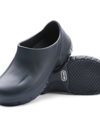 Купить Dress Shoes Chef man shoes cook black clogs working hospital super anti-slip oil-proof dflat flat water MHQ0