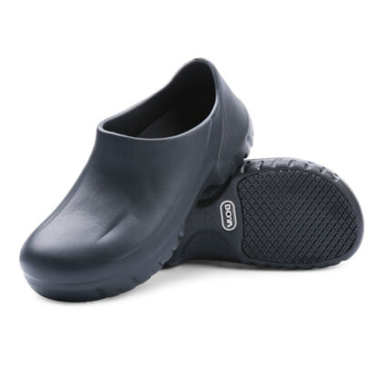 Купить Dress Shoes Chef man shoes cook black clogs working hospital super anti-slip oil-proof dflat flat water MHQ0