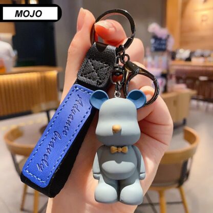 Купить Fashionable Nordic Bow Tie Bear keychain Trendy Personalized Key Bag Pendant Couple Accessories Creative Gifts Wholesale
