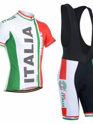 Купить 2021 Italy Natinal Flag Team Mens Cycling Jersey Kits