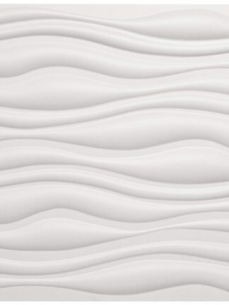 Купить Art3d 50x50cm White Wall Panels PVC Wave Board Textured Soundproof for Living Room Bedroom (Pack of 12 Tiles)