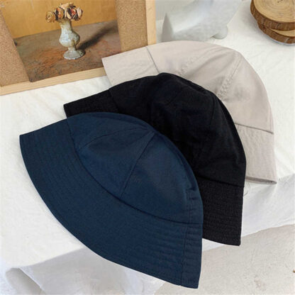 Купить New Fashion Summer Foldable Bucket Hat Women Outdoor Sunscreen Cotton Fishing Hunting Cap Men and Woman Hat Unisex Fisherman's Hats Q0811