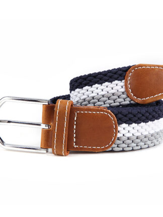 Купить New Fashion Wholesale Amazon Men Braided Fabric Elastic Woven Stretch Jeans Belts