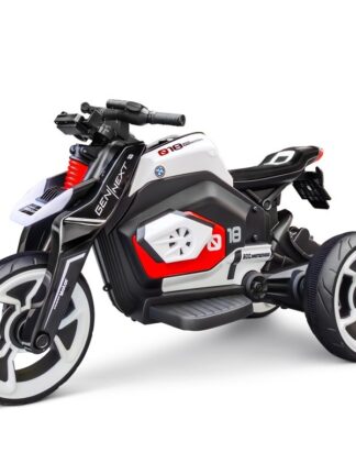 Купить Children Driving Rechargeable Electric Motorcycle Riding Male And Female Three-wheeled Toy Car Dual-drive With Lights