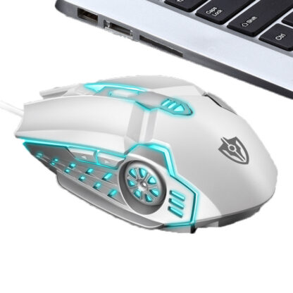 Купить 6D Mice wired gaming mouse ergonomic with 4 color breathing lamp and adjustable DPI for Windows PC gamers