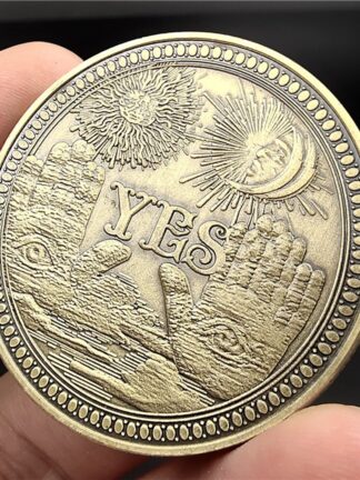 Купить 10pcs Non Magnetic Yes or No Skull Commemorative Coin Souvenir Challenge Collectible Coins Collection Art Craft