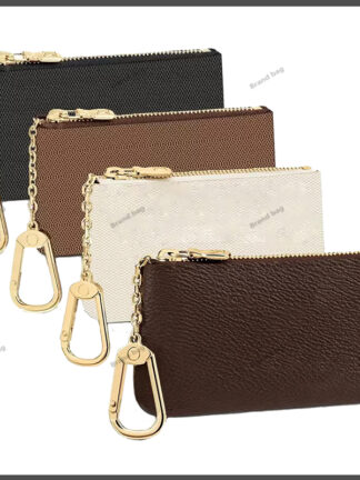 Купить Luxury Designer Key Wallet Card Holder Fashion Women Keys Ring Chain Credit Cardholder Coin Cases Purse Mini Wallets Bag with Original Box