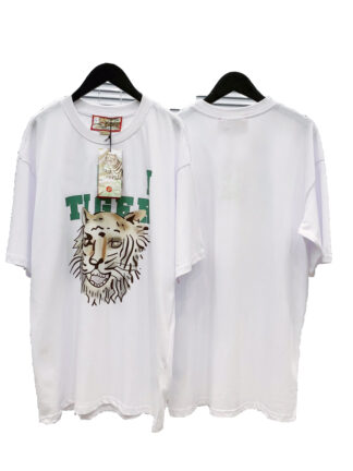 Купить Designer Mens T-Shirts 21FW Fashion t shirt Cotton Short Sweatshirt Tiger Printing For Women extended Hip hop Rock and Roll tracksuit Sweater Jumpert