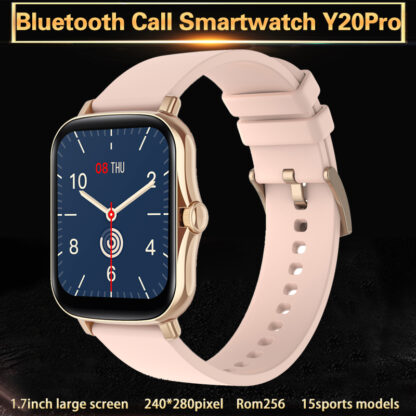 Купить Smartwatch Y20Pro Fitness Tracker Smart Watch Android Men Women Sports Wristbrand 1.7inch 240*280pixel RAM256 ROM256 230mAh IP67 Custom Dial 15 Sports Modes