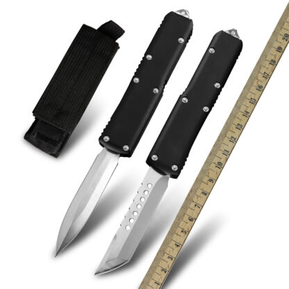 Купить OEM MT Knives Front Automatic Knife Black Aluminum Double Action Knife Military Tactical Outdoor Camping Hunting Self-Defense Tool EDC Pocket Folding Blade for Men