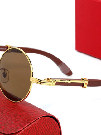 Купить Luxury Mens Designer Sunglasses for Women Fashion Optical Frames Men Women Round Business Casual Shape Sunnies Spectacles Glass Wood Brand Ornamental Eyeglasses