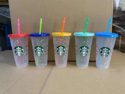 Купить Starbucks food grade fine color changing cups high transparency color changing cups and coffee cups free delivery