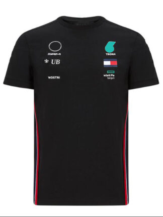 Купить 2021 season F1 racing short-sleeved Formula One team fans outdoor quick-drying T-shirt can be customized