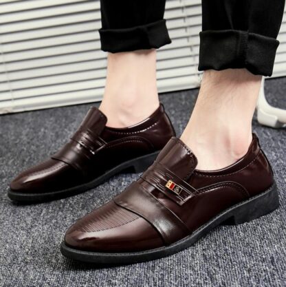 Купить 2022 Men Flats Dress-Shoes Breathable Big-Size Men's Genuine-Leather Brand Fashion Top-Quality