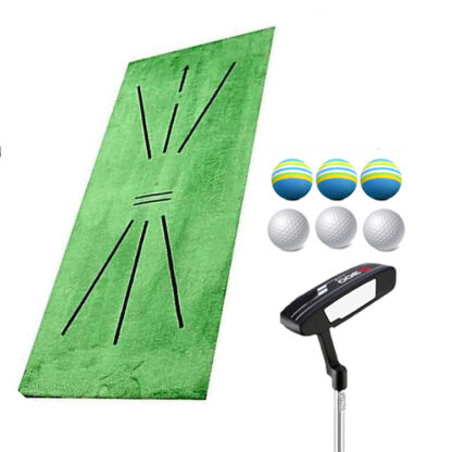 Купить Golf for Swing Detection Mat Batting Golfer Practice Training Aid Cushion Outdoor Home Office Game Gift Sports Accessories 2021