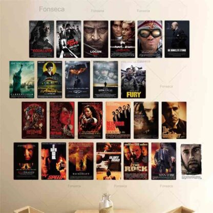 Купить Movie Posters Plaque Vintage Film Metal Sign Tin Signs Wall Decor for Man Cave Bar Pub Cluba