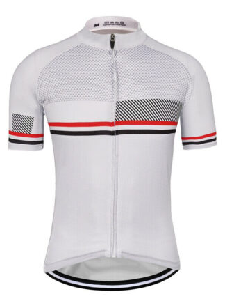 Купить 2021 White Men's Cycling Jersey Summer Short Sleeve Shirt Tops Pockets Clothing