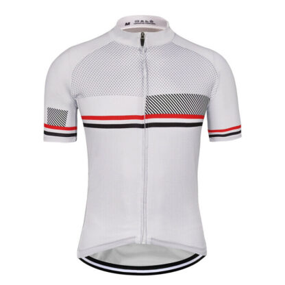 Купить 2021 White Men's Cycling Jersey Summer Short Sleeve Shirt Tops Pockets Clothing