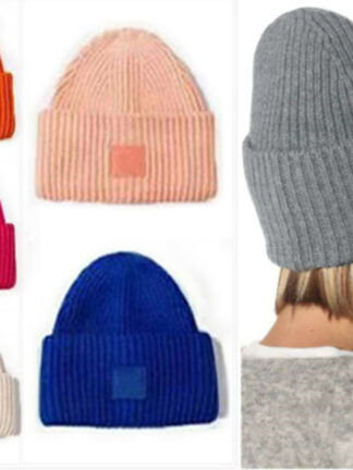 Купить Beanie Fashion Knitted Hats Striped Knit Lovers cap Street Man Woman Skull Caps Colorful Bucket Hat 20 Color Top Quality