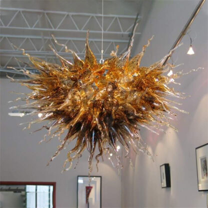 Купить Modern Lamp Chandeliers Hand Blown Glass Crystal Chandelier for Living Room W120XH80cm Bedroom Home Decoration