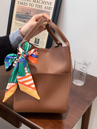 Купить 2021 new texture vintage women's bag simple large capacity two piece one shoulder handbag