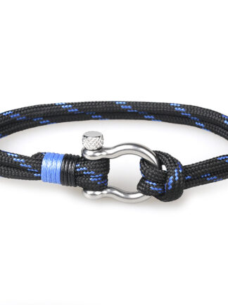 Купить Classic Design Hand Knitting Paracord Stainless Steel Buckle Link Bracelet
