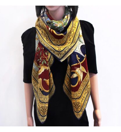 Купить Scarves Olive Branch Greek Mythology Print Lady High Grade Silk Cashmere Scarf Pashmina Multi Accessory Drop YR49