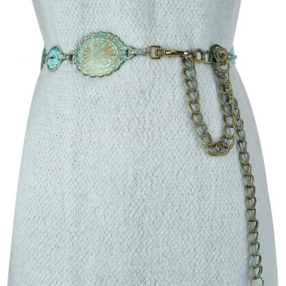 Купить Belts European And American Retro Pure Handmade Women's Waist Chain Fashion Versatile Dress Skirt