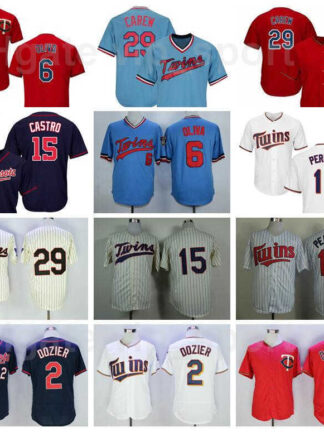 Купить 1969 1987 1991 Retro Baseball 2 Brian Dozier Jersey 6 Tony Oliva 29 Rod Carew 15 Glen Perkins 1948 Turn Back Vintage Stitched