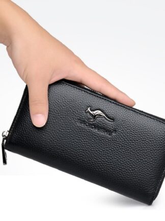 Купить Wallets for Men Long PU Handbag Billfold Purse Mobile Card Bags Organizer Wallet Moneybag Male Clutch Purse
