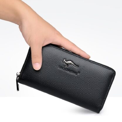 Купить Wallets for Men Long PU Handbag Billfold Purse Mobile Card Bags Organizer Wallet Moneybag Male Clutch Purse