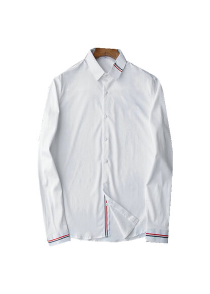 Купить 2021 Luxurys Designers Men's Business Casuals shirt men long sleeve striped slim fit masculina wine social male T-shirts fashion checked M-3XL#59