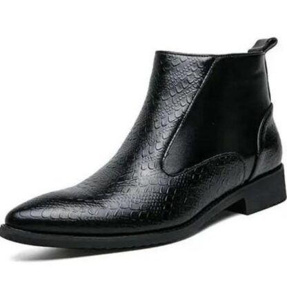 Купить Chelsea Boots Botines PU Leather Casual Outdoors Fashion Classic Comfortable Spring Autumn Simplicity Pointed Toe Zipper Men Shoes Ankle 2021 New DH584