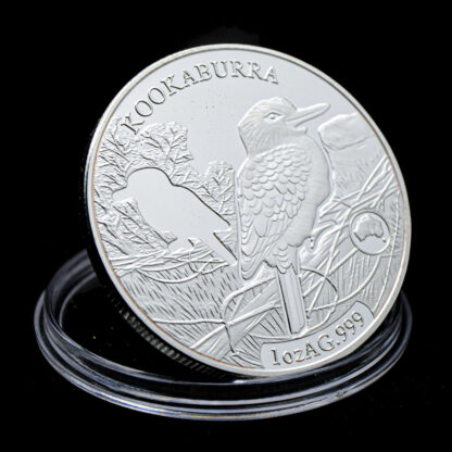 Купить 10pcs Non Magnetic Silver Plated Animals Kookaburra 1oz Solomon Islands Souvenirs Commemorative Coins Medal Queen Collectible Coin Gift Challenge