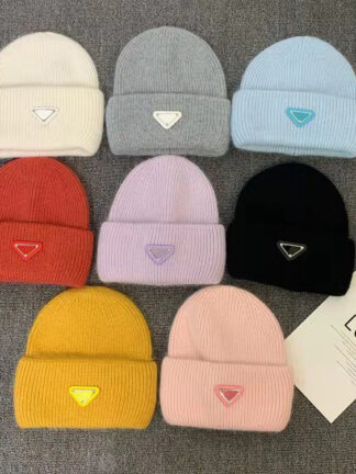 Купить Fashion Unisex Beanies Wool Knitted hat Outwears Sport Style Hats Beanie Cap Casual Spring Winter Fit Skull Caps Free Size