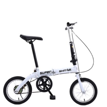 Купить 14-inch Foldable Ultra-lightweight Kids Bike Children Variable Speed Dual Brake Folding Bicycle For Student
